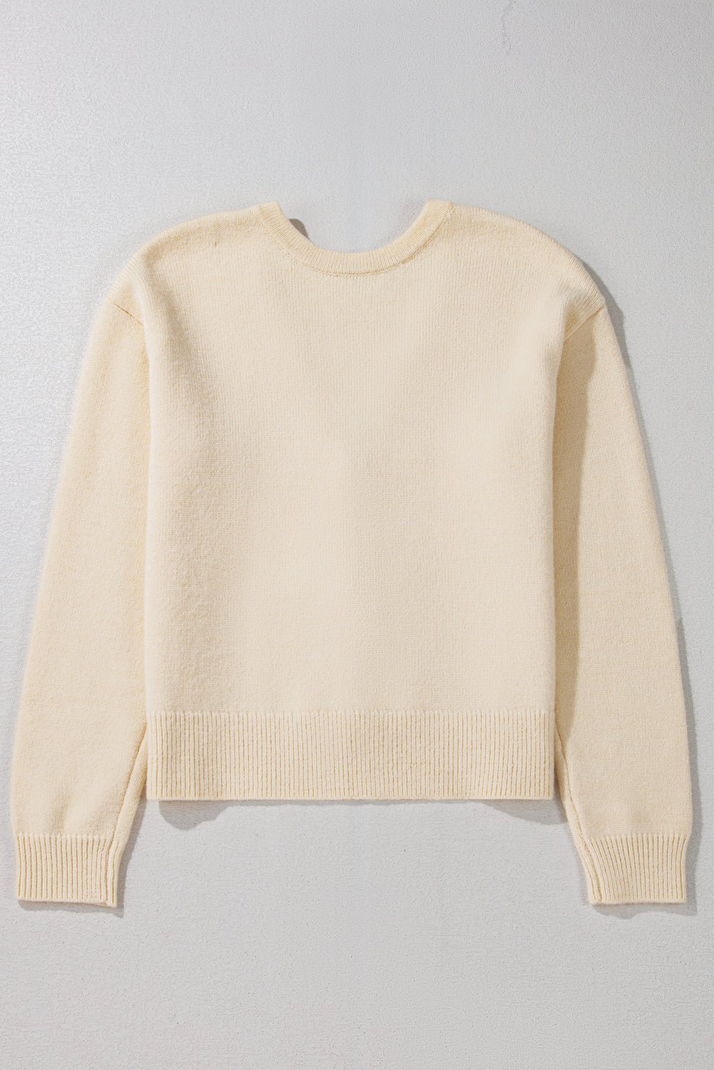 Bowknot Front V Neck Long Sleeve Cardigan - Pahabu - Women's Clothing & Shop