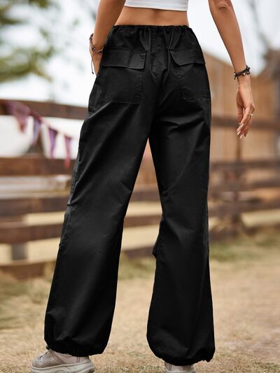 Drawstring Joggers with Pockets - Pahabu - Women's Clothing & Shop