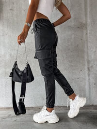 Drawstring Pants with Pockets - Pahabu - Women's Clothing & Shop