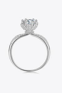 1 Carat Moissanite 6-Prong Ring - Pahabu - Women's Clothing & Shop