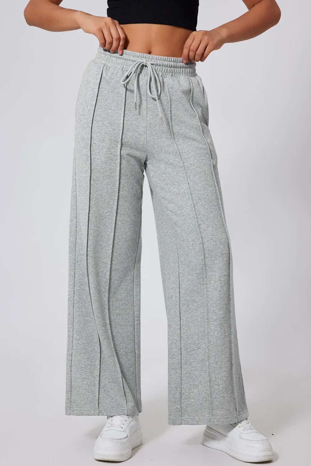 Drawstring Wide Leg Active Pants - Pahabu - Women's Clothing & Shop