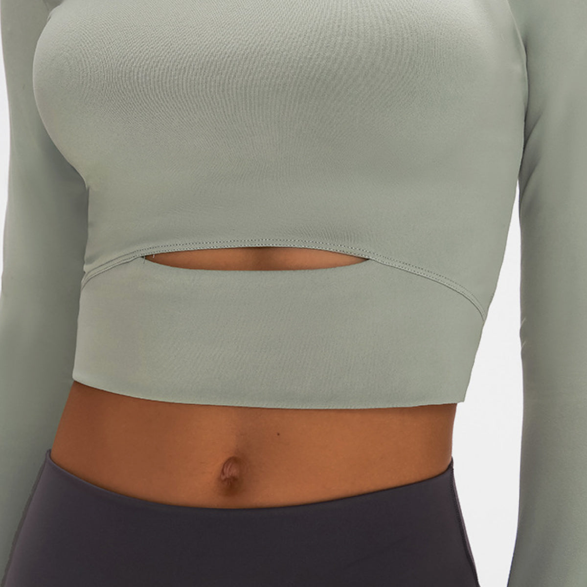 Millennia Long Sleeve Cropped Top With Sports Strap - Pahabu - Women's Clothing & Shop