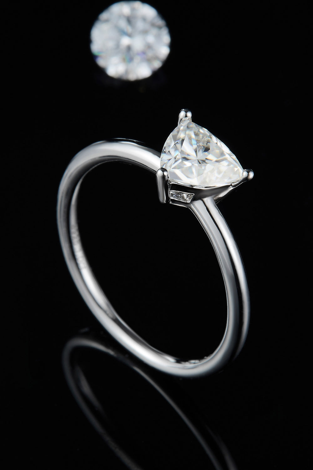1 Carat Moissanite 925 Sterling Silver Solitaire Ring - Pahabu - Women's Clothing & Shop