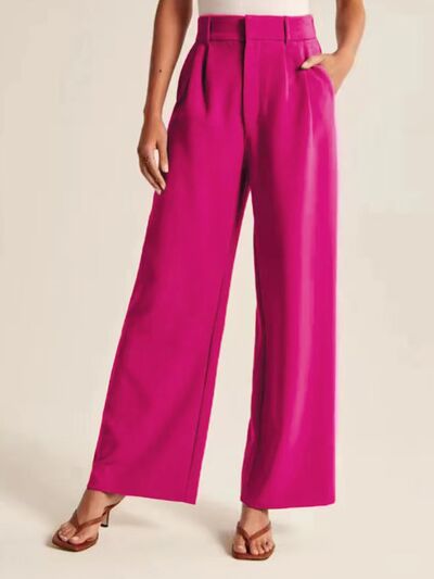 High Waist Wide Leg Pants - Pahabu - Women's Clothing & Shop