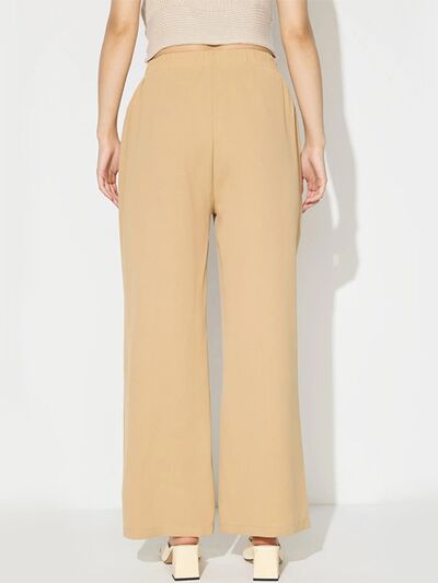Wide Leg Pants with Pockets - Pahabu - Women's Clothing & Shop