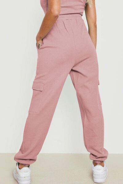 Drawstring Joggers with Pockets - Pahabu - Women's Clothing & Shop