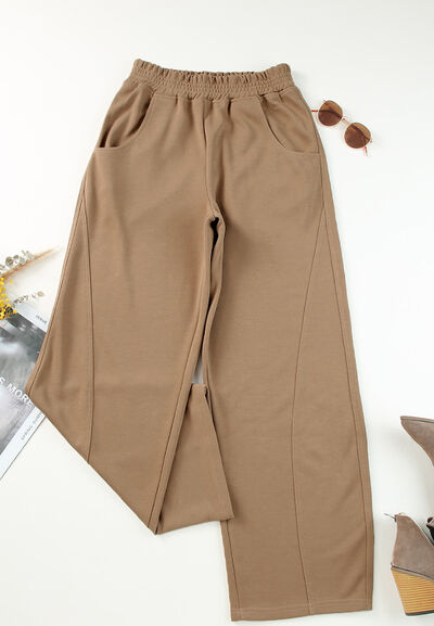 Elastic Waist Sweatpants with Pockets - Pahabu - Women's Clothing & Shop