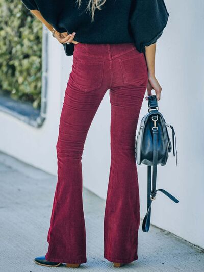 High Waist Bootcut Pants - Pahabu - Women's Clothing & Shop
