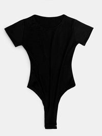 Full Size Round Neck Short Sleeve Bodysuit - Pahabu - Women's Clothing & Shop