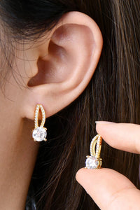 1 Carat Moissanite 925 Sterling Silver Earrings - Pahabu - Women's Clothing & Shop
