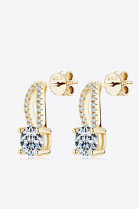 1 Carat Moissanite 925 Sterling Silver Earrings - Pahabu - Women's Clothing & Shop