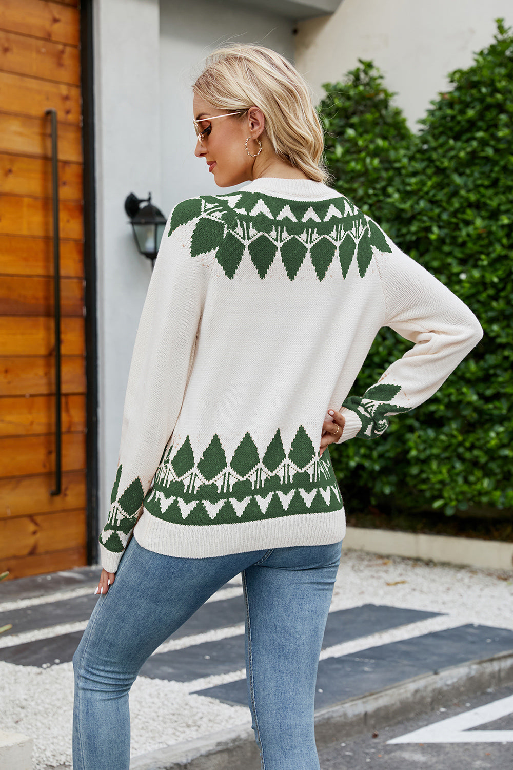 Round Neck Long Sleeve Sweater - Pahabu - Women's Clothing & Shop