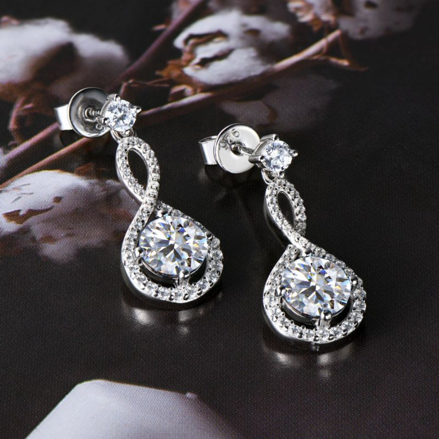 1 Carat Moissanite 925 Sterling Silver Earrings - Pahabu - Women's Clothing & Shop