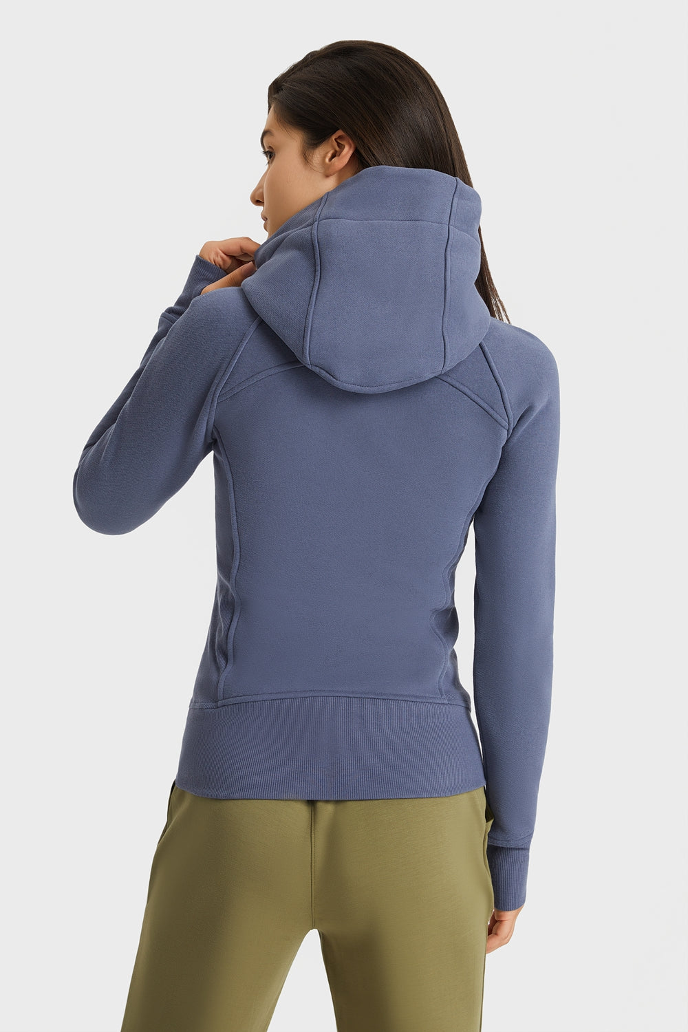 Millennia Zip Up Seam Detail Hooded Sports Jacket - Pahabu - Women's Clothing & Shop