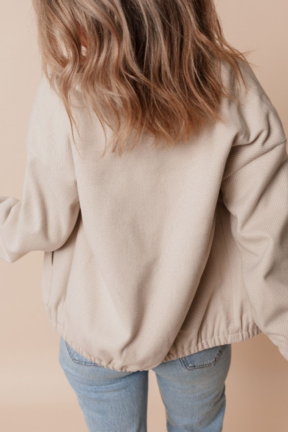 Baseball Collar Snap Down Jacket - Pahabu - Women's Clothing & Shop