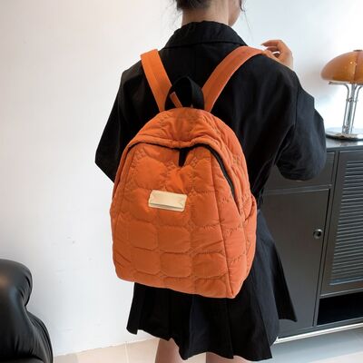 Quilted Polyester Backpack Bag - Pahabu - Women's Clothing & Shop