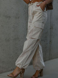 Drawstring Pants with Pockets - Pahabu - Women's Clothing & Shop