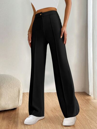 High Waist Wide Leg Pants - Pahabu - Women's Clothing & Shop