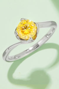 1 Carat Moissanite 925 Sterling Silver Solitaire Ring - Pahabu - Women's Clothing & Shop