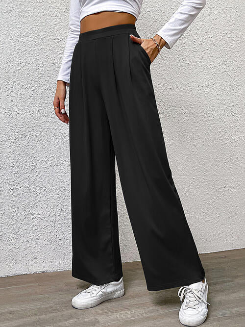 Perfee High Waist Straight Pants - Pahabu - Women's Clothing & Shop
