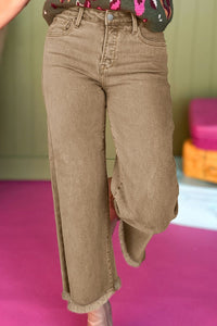 Raw Hem Wide Leg Jeans - Pahabu - Women's Clothing & Shop