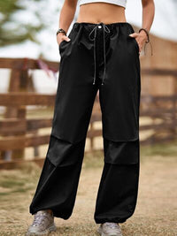 Drawstring Joggers with Pockets - Pahabu - Women's Clothing & Shop