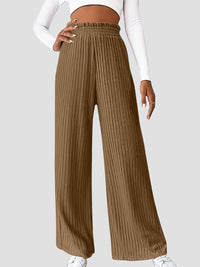 Ribbed High Waist Pants - Pahabu - Women's Clothing & Shop