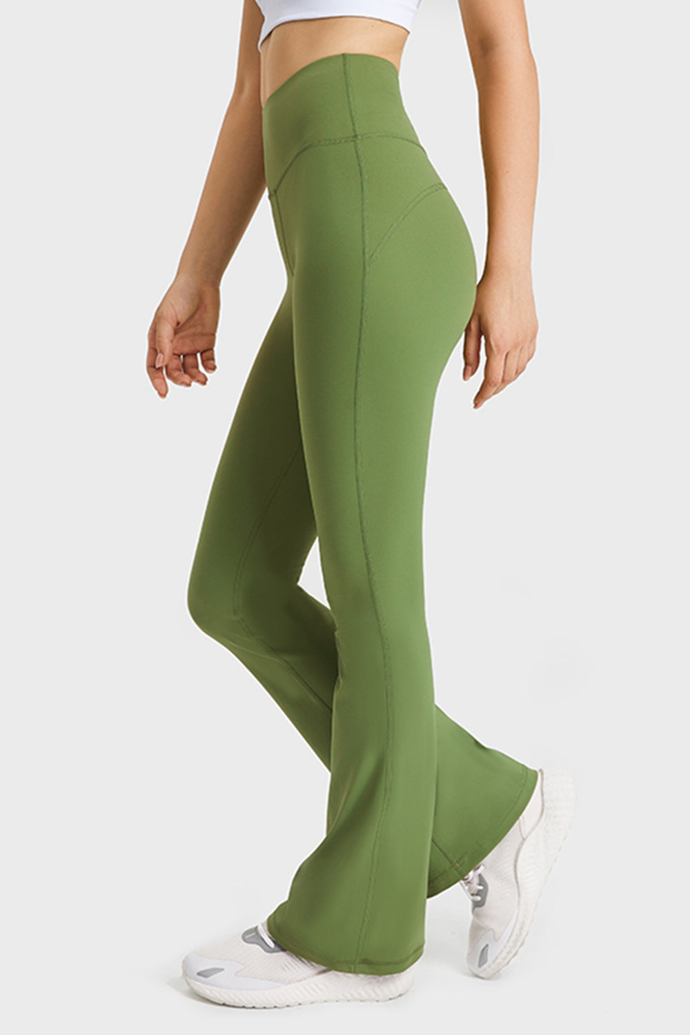 Millennia Elastic Waist Flare Yoga Pants - Pahabu - Women's Clothing & Shop