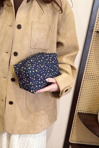 Floral Quilted Clutch with Plaid Lining - Pahabu - Women's Clothing & Shop