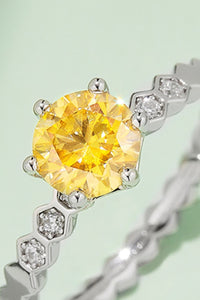 1 Carat Moissanite 6-Prong 925 Sterling Silver Ring - Pahabu - Women's Clothing & Shop