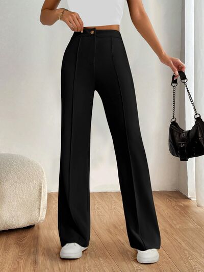 High Waist Wide Leg Pants - Pahabu - Women's Clothing & Shop