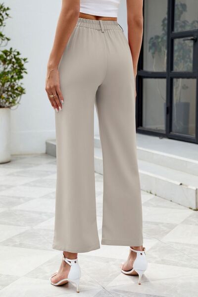 Pocketed High Waist Pants - Pahabu - Women's Clothing & Shop