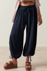 Drawstring Ruched Pants - Pahabu - Women's Clothing & Shop