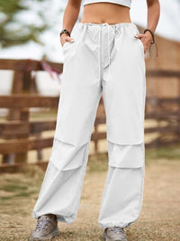Drawstring Joggers with Pockets - Pahabu - Women's Clothing & Shop