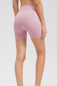 Wide Waistband Slim Fit Sports Shorts - Pahabu - Women's Clothing & Shop