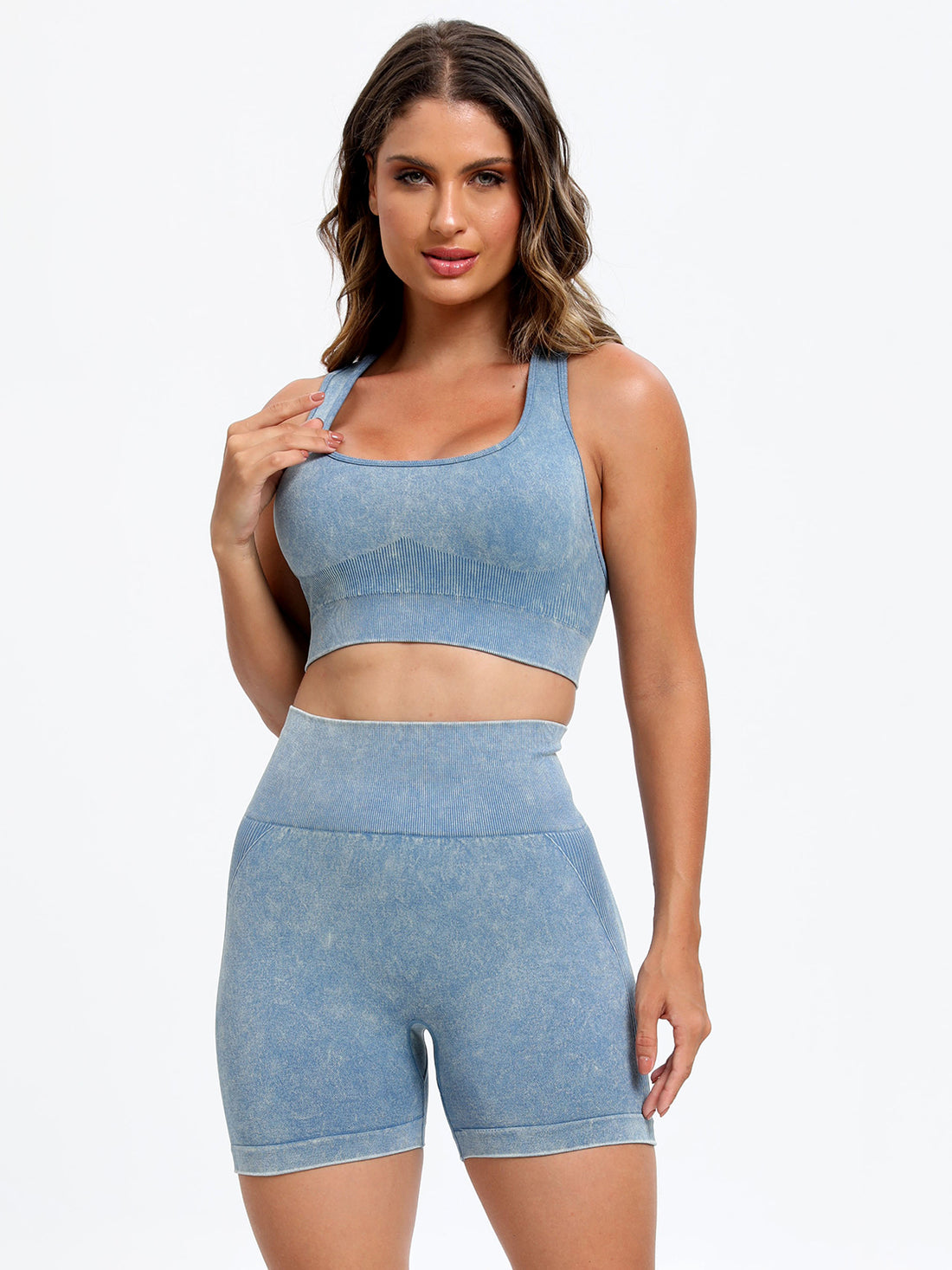 Scoop Neck Wide Strap Top and Shorts Active Set - Pahabu - Women's Clothing & Shop