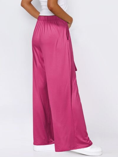 Tied Wide Leg Pants with Pockets - Pahabu - Women's Clothing & Shop