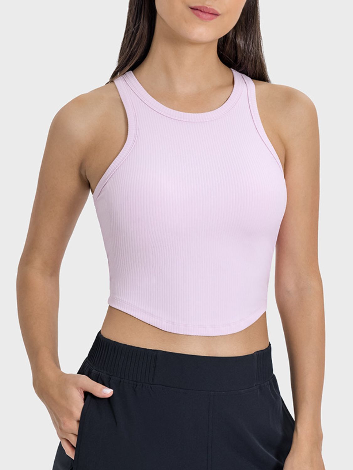 Millennia Round Neck Racerback Active Tank - Pahabu - Women's Clothing & Shop