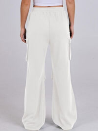Elastic Waist Wide Leg Pants with Pockets - Pahabu - Women's Clothing & Shop