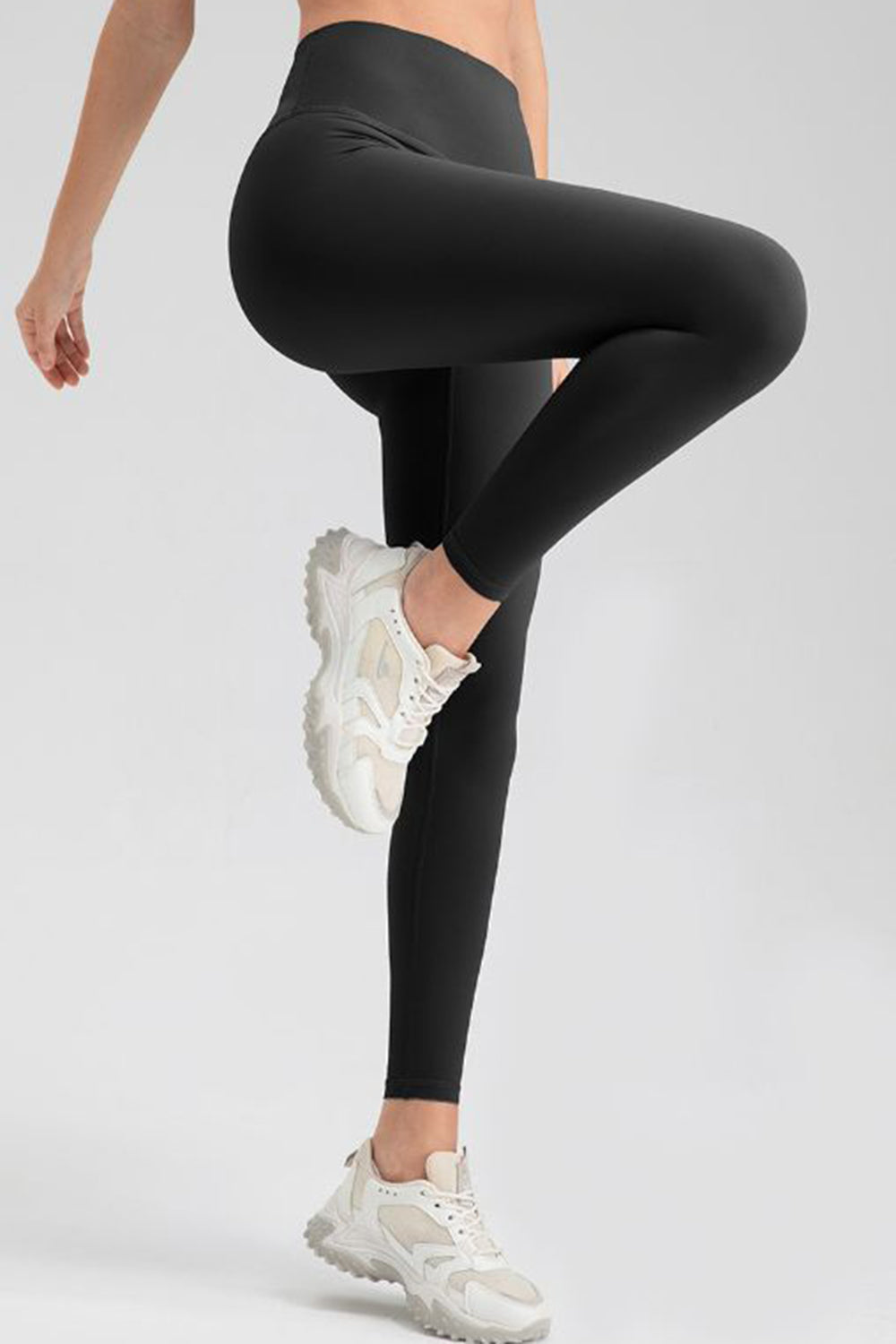 Wide Waistband Sport Leggings - Pahabu - Women's Clothing & Shop