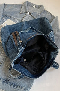 Medium Denim Tote Bag - Pahabu - Women's Clothing & Shop