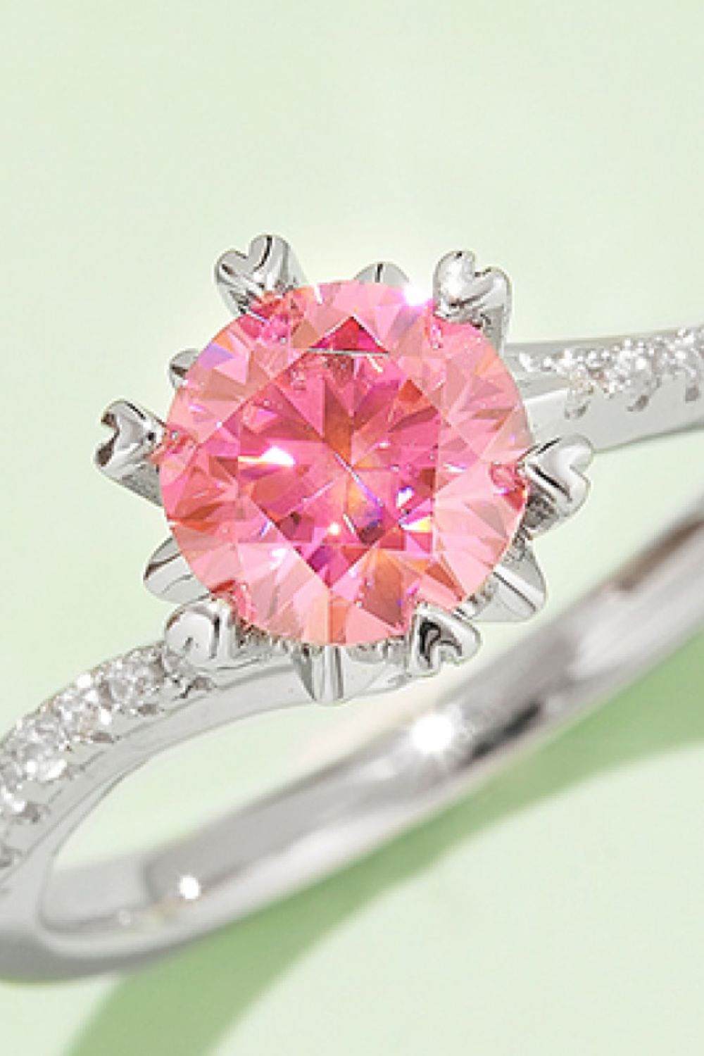 1 Carat Moissanite 925 Sterling Silver Ring - Pahabu - Women's Clothing & Shop