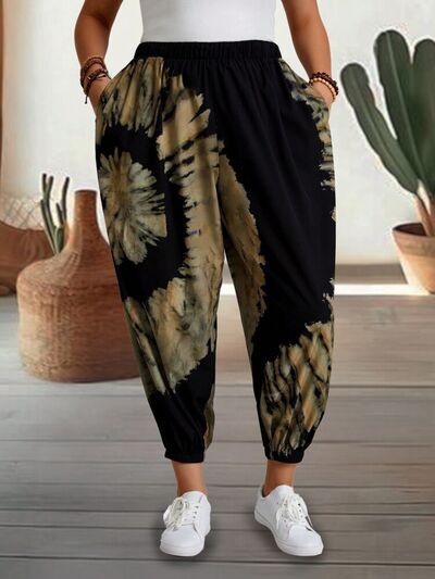 Tie-Dye Elastic Waist Pants - Pahabu - Women's Clothing & Shop