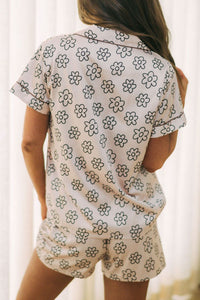Flower Printed Top and Shorts Lounge Set - Pahabu - Women's Clothing & Shop