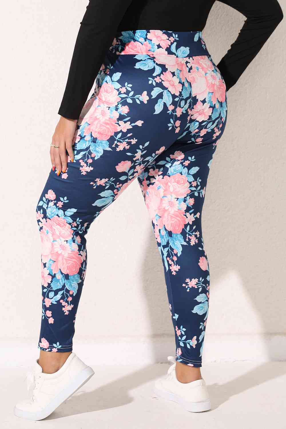 Plus Size Floral Print Legging - Pahabu - Women's Clothing & Shop