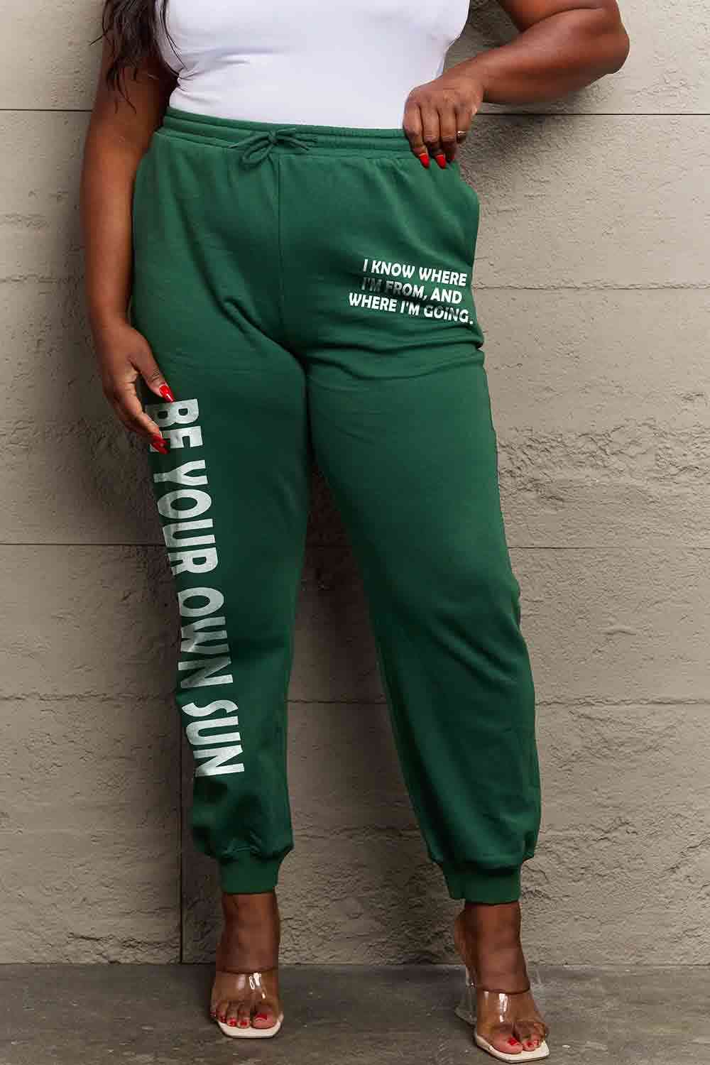 Simply Love Full Size BE YOUR OWN SUN Graphic Sweatpants - Pahabu - Women's Clothing & Shop