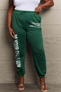 Simply Love Full Size BE YOUR OWN SUN Graphic Sweatpants - Pahabu - Women's Clothing & Shop