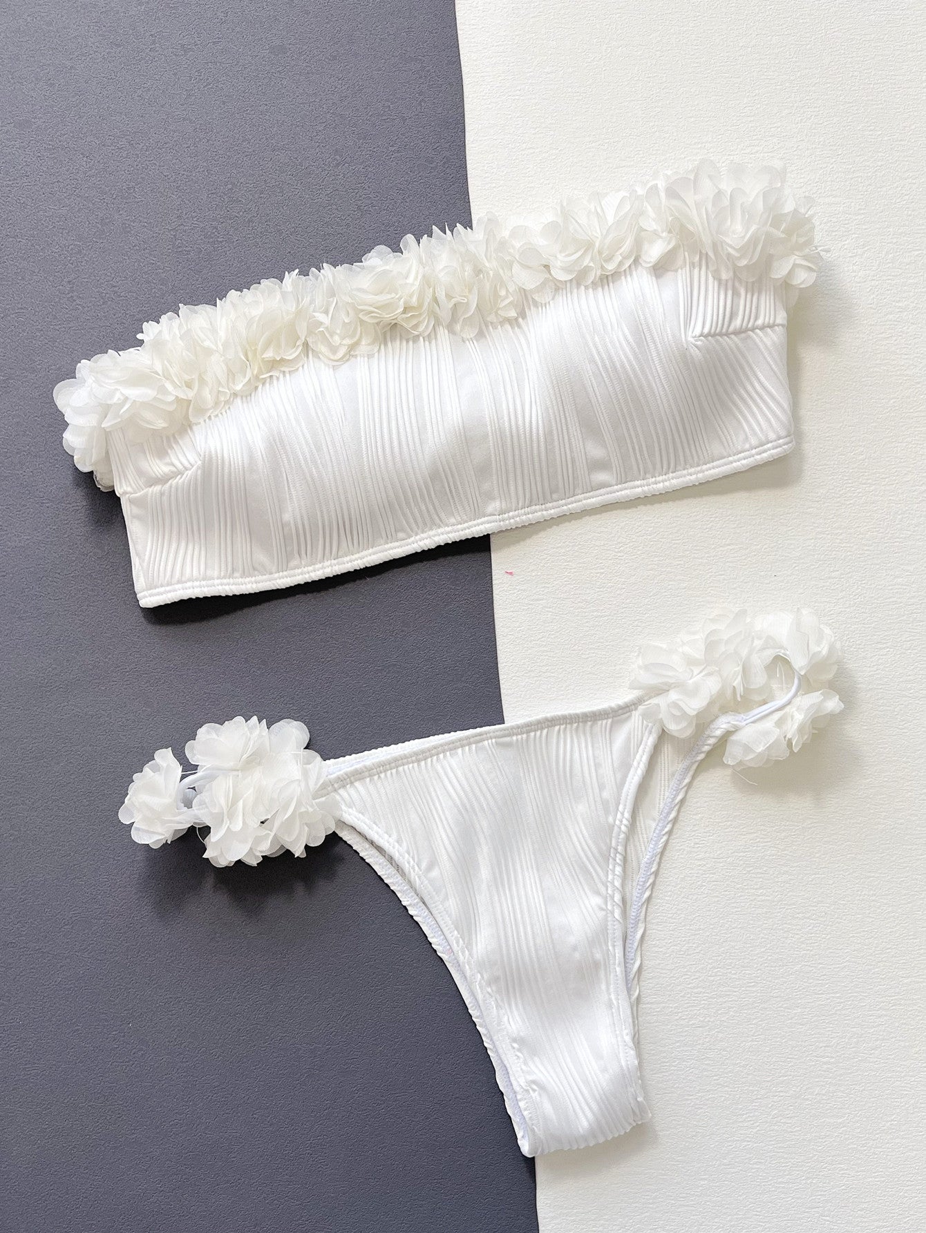 Applique Tie Back Two-Piece Bikini Set - Pahabu - Women's Clothing & Shop