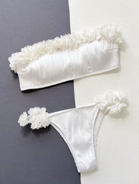 Applique Tie Back Two-Piece Bikini Set - Pahabu - Women's Clothing & Shop