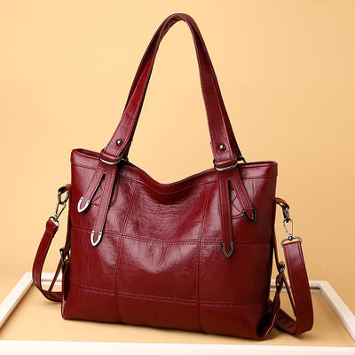 PU Leather Medium Handbag - Pahabu - Women's Clothing & Shop